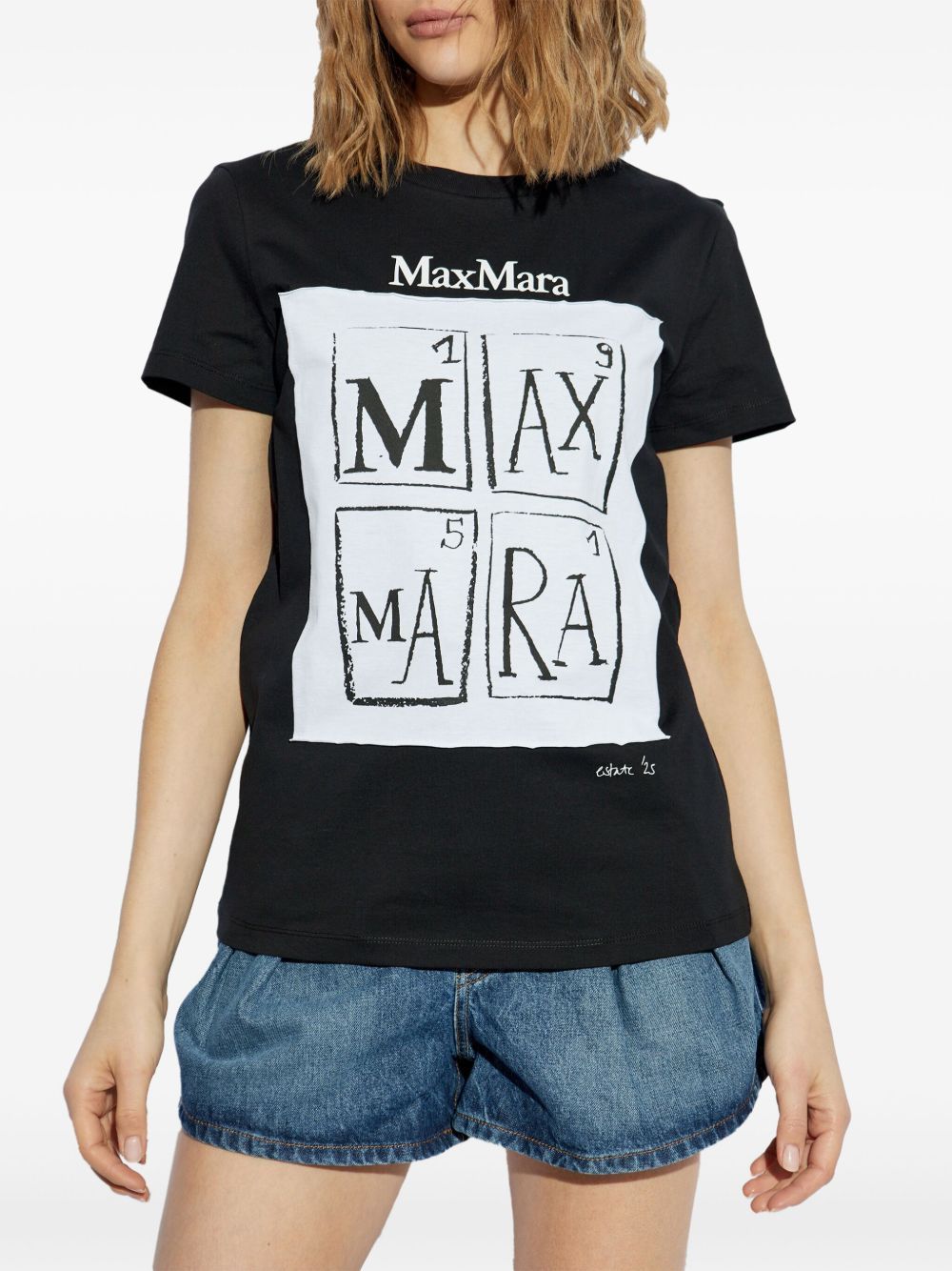 Tシャツ・カットソー Max Mara FW25 Shirts (2521116018 AVION005) Black shirt xl | Max Mara